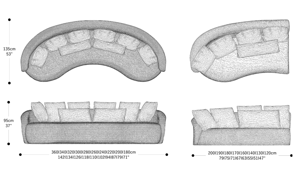 Image of the complete dimensions of the product